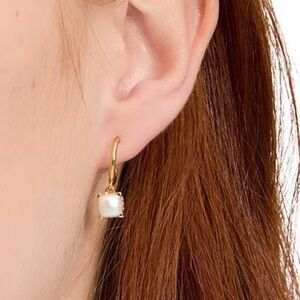 kate spade new york Little Luxuries Huggie Hoop Drop Earrings